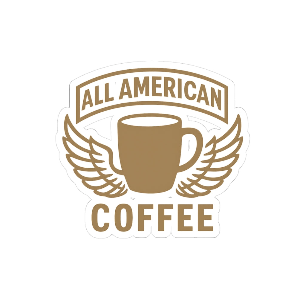 All American Coffee Decal DESERT TAN